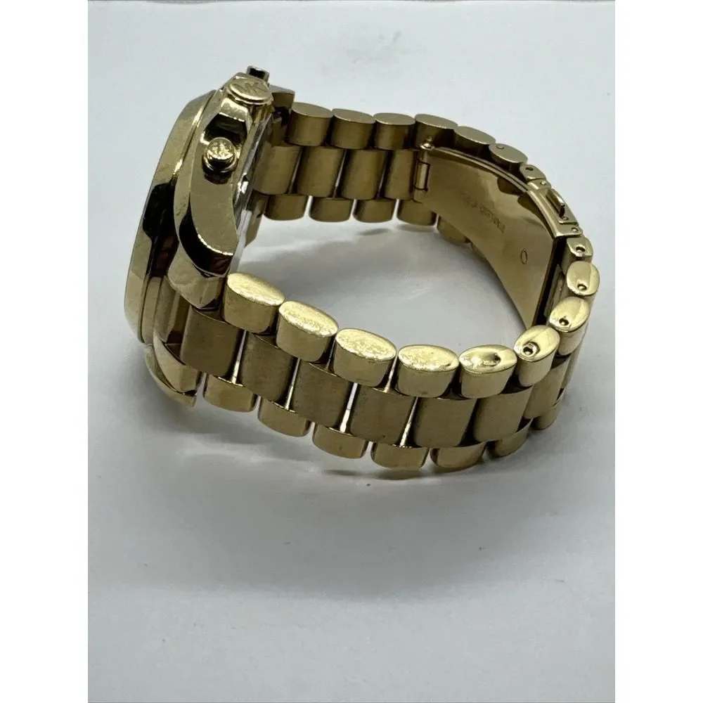 Michael Kors Bradshaw MK5605 Women Gold Stainless Steel Analog Dial Watch JNA784